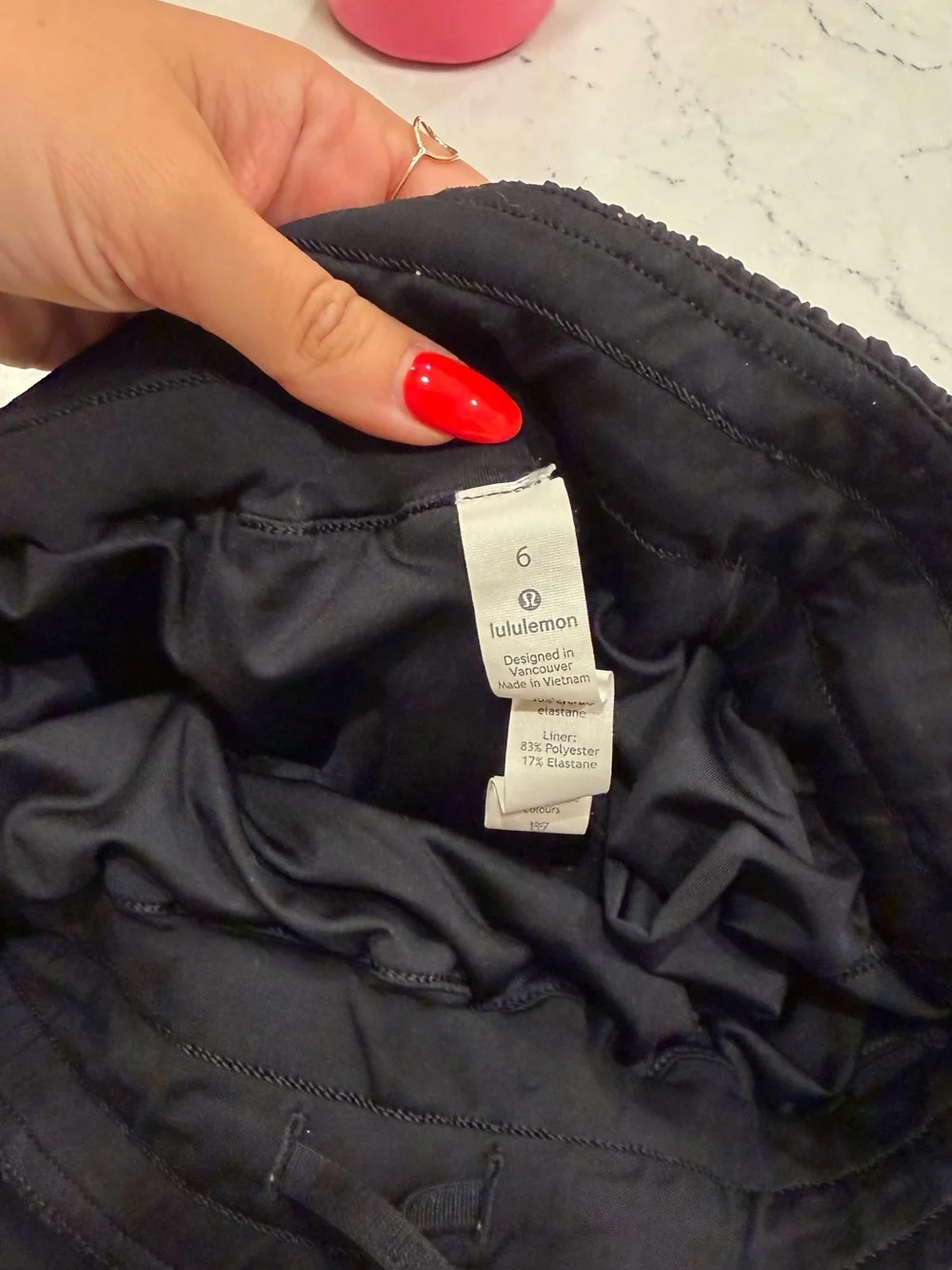 lululemon Track that short 5” Black Athletic Shorts with Drawstring